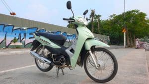 Vietnam Motorcycle Rentals: Honda Wave Alpha - front right angle