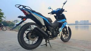 Vietnam Motorcycle Rentals: Honda Winner - back right angle