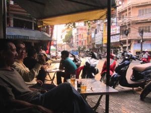 local cafe in Buon Ma Thuot, a thriving Central Highlands town