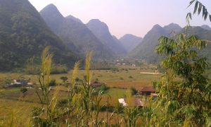 gateway to Bac Son - view from the mountain pass