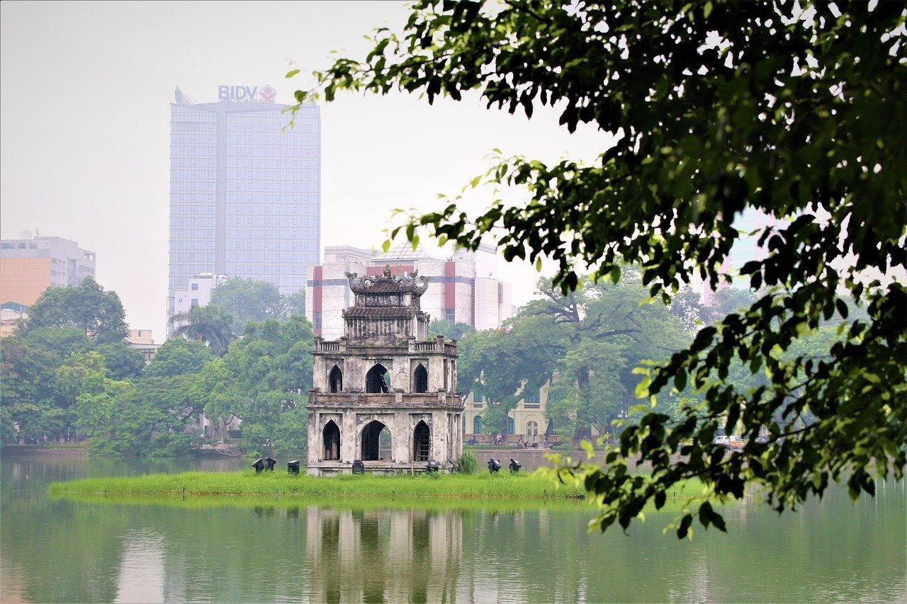 Hoan Kiem Lake, the centre of Hanoi