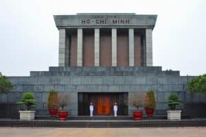 the Ho Chi Minh Mausoleum in Vietnam's Capital