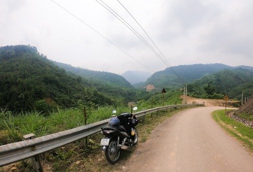 winding roads in Xuan Son National Park