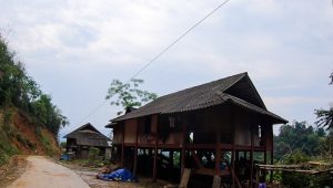 a traditional stilt house in Pu Luong Nature Reserve