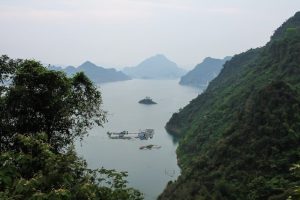 Hoa Binh Lake from the mountains
