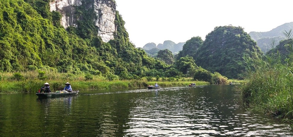 the Trang An Grottoes boat tour in Ninh Binh