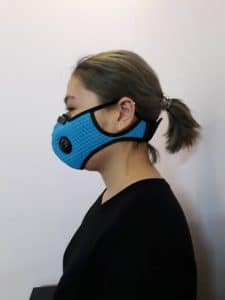 woman wearing our n99 pollution mask