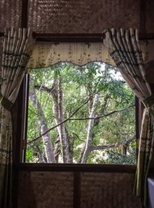 bedroom views at Green Bamboo Lodge
