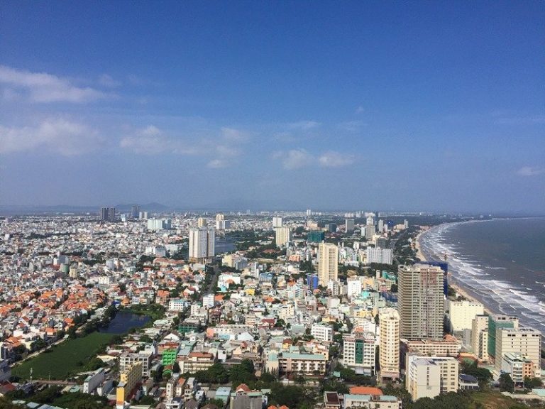 view over Vung Tau from the Christ Monument
