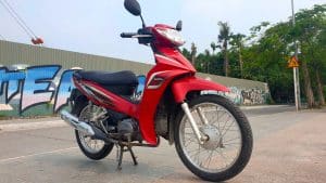 Vietnam Motorcycle Rentals: Honda Blade - front right angle
