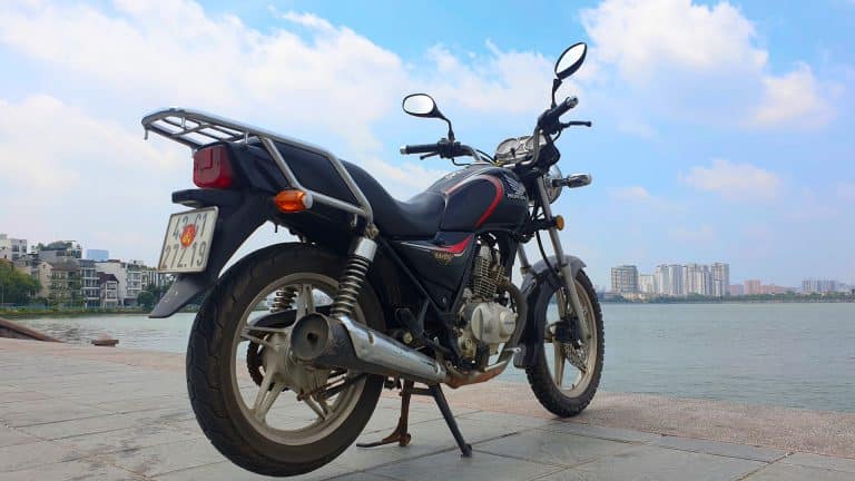 Vietnam Motorcycle Rentals: Honda Master 125 - back right angle