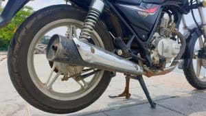 Vietnam Motorcycle Rentals: Honda Master 125 - exhaust