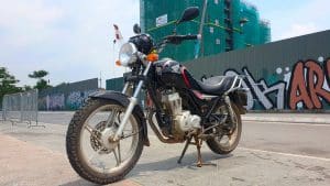 Vietnam Motorcycle Rentals: Honda Master 125 - front left angle