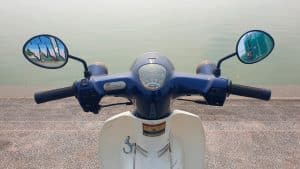 Vietnam Motorcycle Rentals: Honda Cub - driver view
