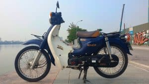 Vietnam Motorcycle Rentals: Honda Cub - left wide