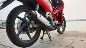 Vietnam Motorcycle Rentals: Honda Future - exhaust