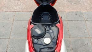 Vietnam Motorcycle Rentals: Honda Future - trunk