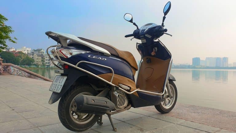 Vietnam Motorcycle Rentals: Honda Lead - back right angle