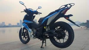 Vietnam Motorcycle Rentals: Honda Winner - back left angle