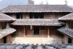 Hmong King's Palace Courtyard looking down
