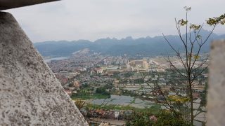 the view from the Ho Chi Minh statue in Hoa Binh