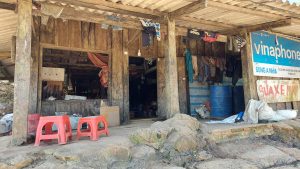 a small local shop in the middle of nowhere on the way to hong an in cao bang