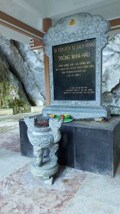 commie cave in cao bang memorial plaque