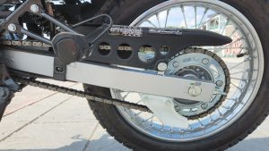 Vietnam Motorcycle Rentals: Honda XR 150 - back wheel