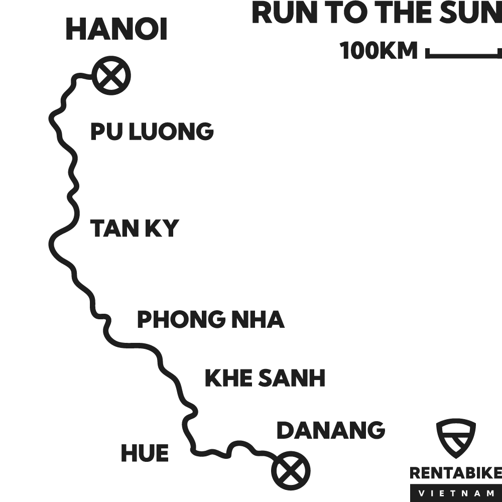 8 Day Hanoi to Danang Motorcycle Tour - Run to the Sun - Rentabike Vietnam