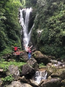 beautiful waterfall in Lai Chau province