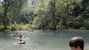 Ban Coi swim hole in xuan son national park