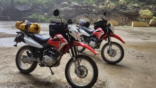 2 XR150s in a secret cave somewhere in Cao Bang Province