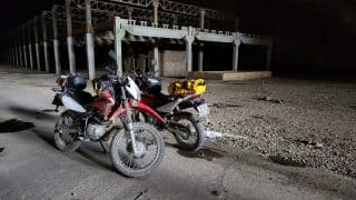 our 2 xr150s in the Tham Khoec Cave in Bac Son, Lang Son