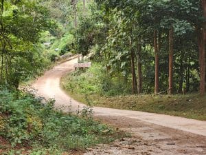 The small back road that we found to get over the hill from Pai to Muang Na