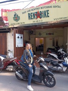 Rentabike customer with long-term motorcycle rental