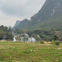 Ban Gioc Waterfall from a distance