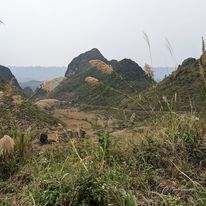 The beautiful rugged terrain of Cao Bang