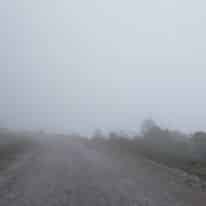 The road conditions can be foggy and hazardous