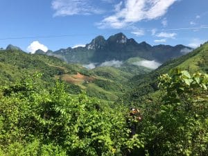 an impressive mountain view in ha giang