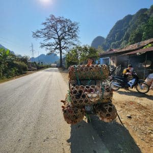on the way to market in Cao Bang Province