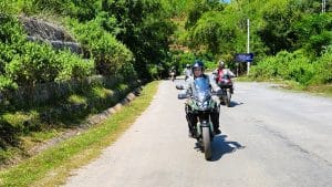 The Honda CB500x on the road to Hoa Binh