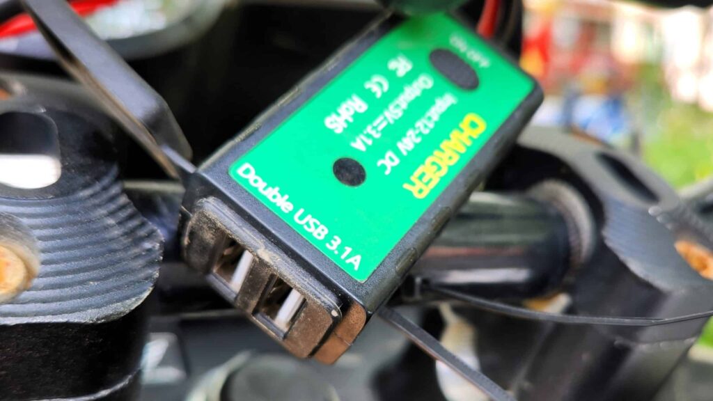 USB Charger on a Honda XR150