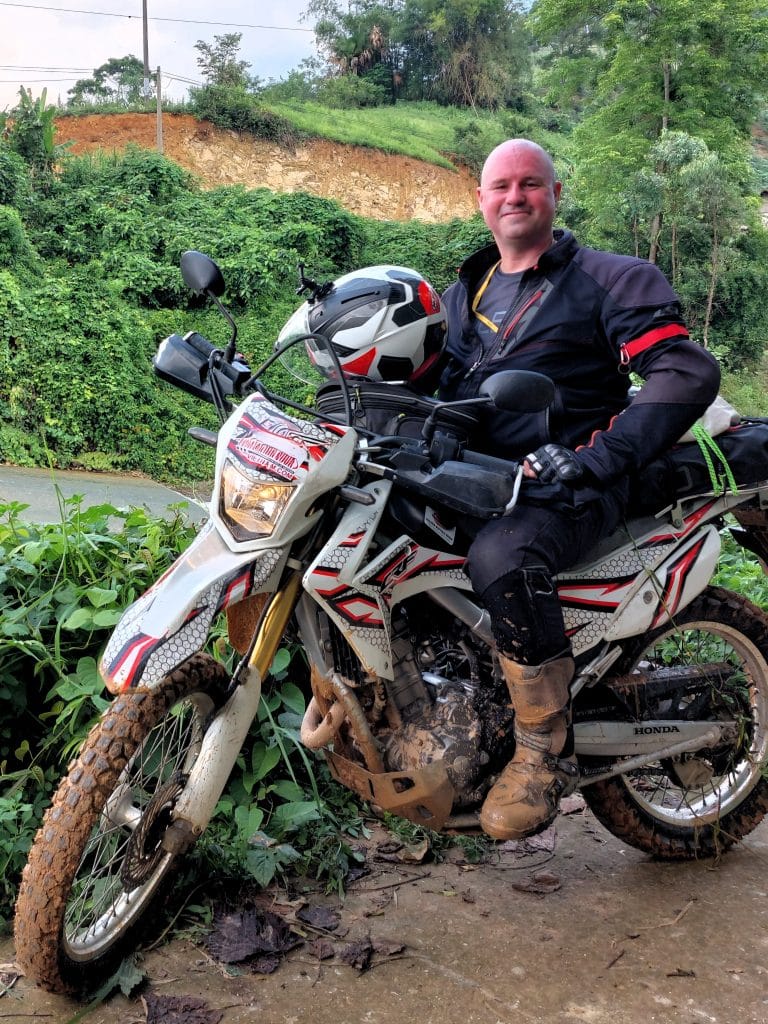 Danny Pearce of Rentabike Vietnam and ADV Outriders, on tour on a Honda CRF 250