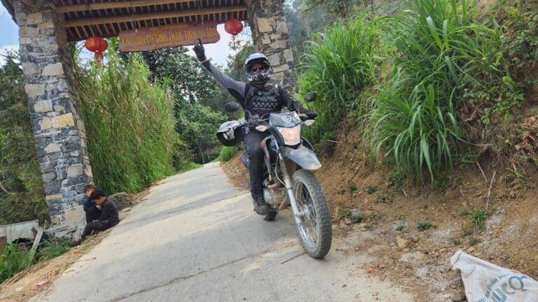 Steve in Ha Giang on an XR150