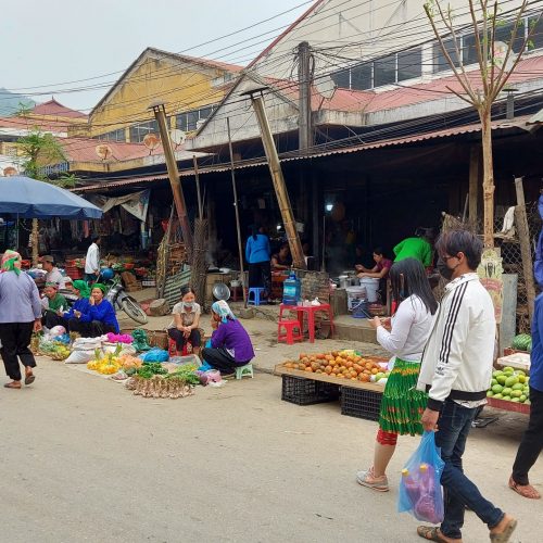 a view of bao lac market ha giang