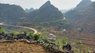 view of the road in Meo Vac, Ha Giang
