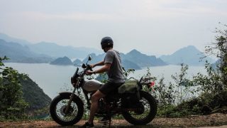 on the way to Mai Chau by motorbike