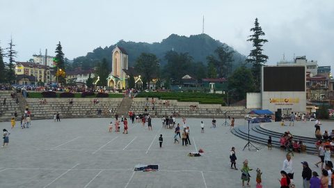 Sapa's central square