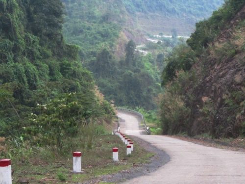 the Western Ho Chi Minh Road stretches for 240km and is extremely sparsely populated