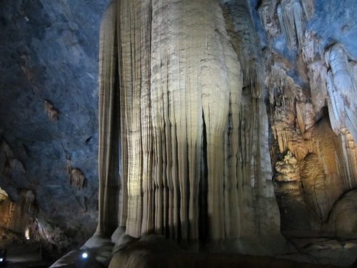 the strange but beautiful interior of Thien Duong (Paradise) Cave is accessible to the general public